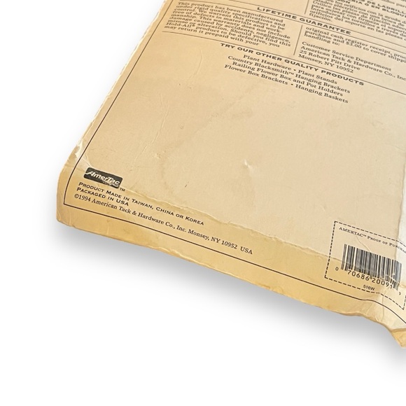 NWT Double Hook White Hanging Plant Bracket - Picture 5 of 5